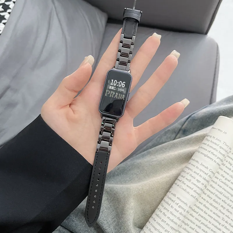 CHENSONG Huawei Compatibility Watch Band Compatibility With Huawei Band 9/8 NFC Ceramic Material-9
