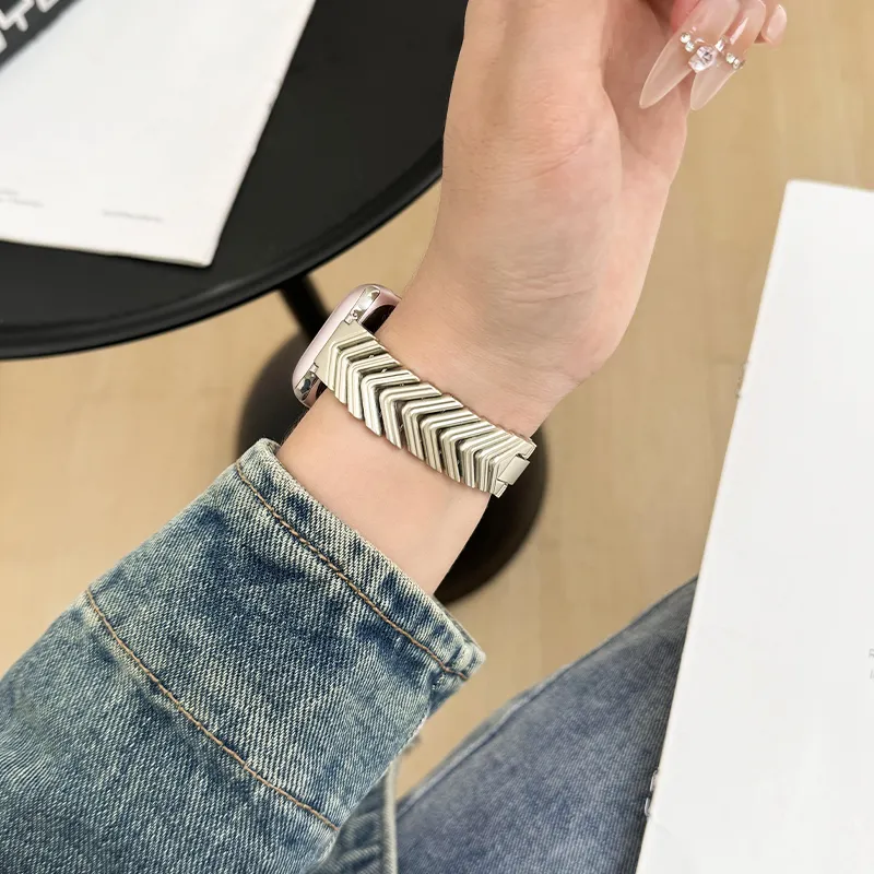 CHENSONG Apple Compatibility Watch Band Metal-2