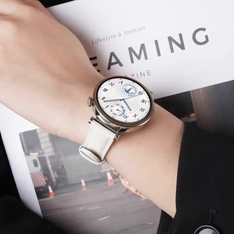 CHENSONG Watch Band OPPO Compatibility 206mm Cowhide Leather Material-2