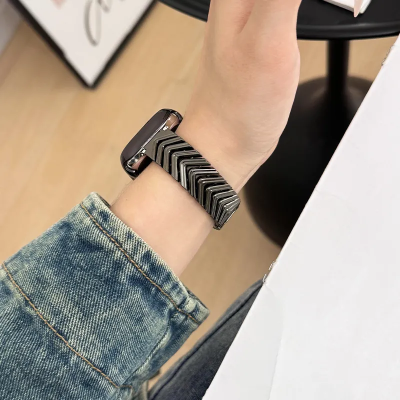 CHENSONG Apple Compatibility Watch Band Metal-7