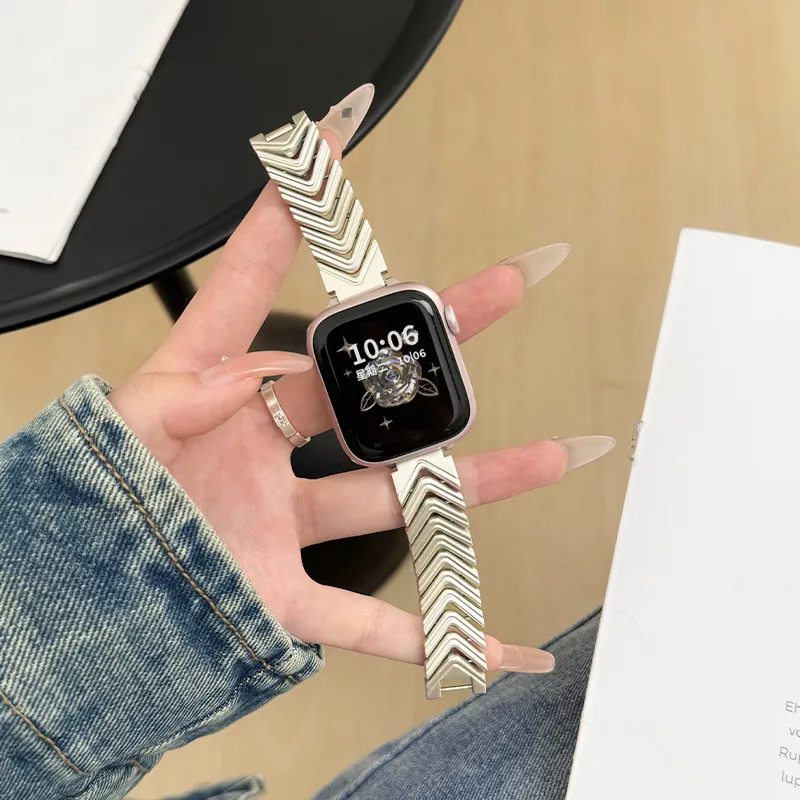 CHENSONG Apple Compatibility Watch Band Metal-1
