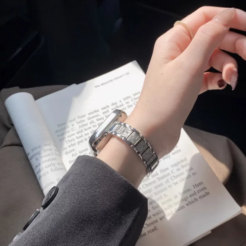 CHENSONG Apple Compatibility Watch Band Stainless Steel Material-1