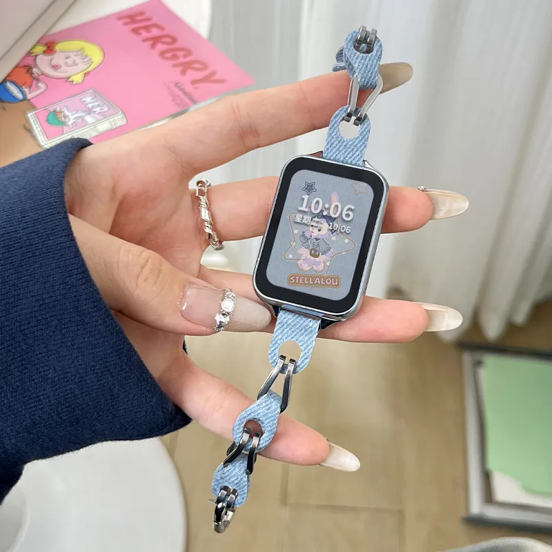 CHENSONG Watch Bands Xiaomi Compatibility 160mm Denim Material-2