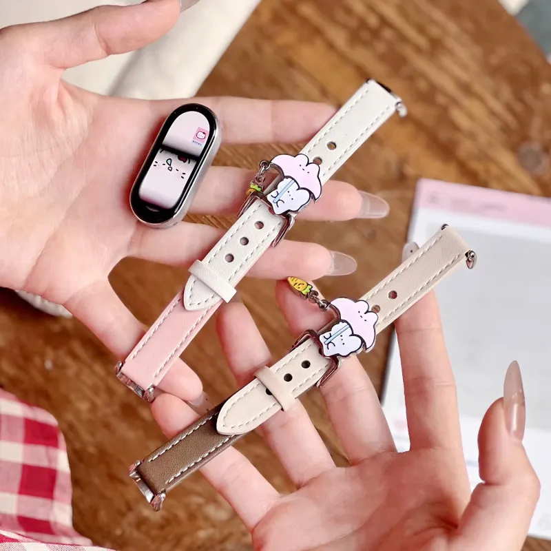 CHENSONG Xiaomi Compatibility Watch Band 206mm Artificial Leather Material-1