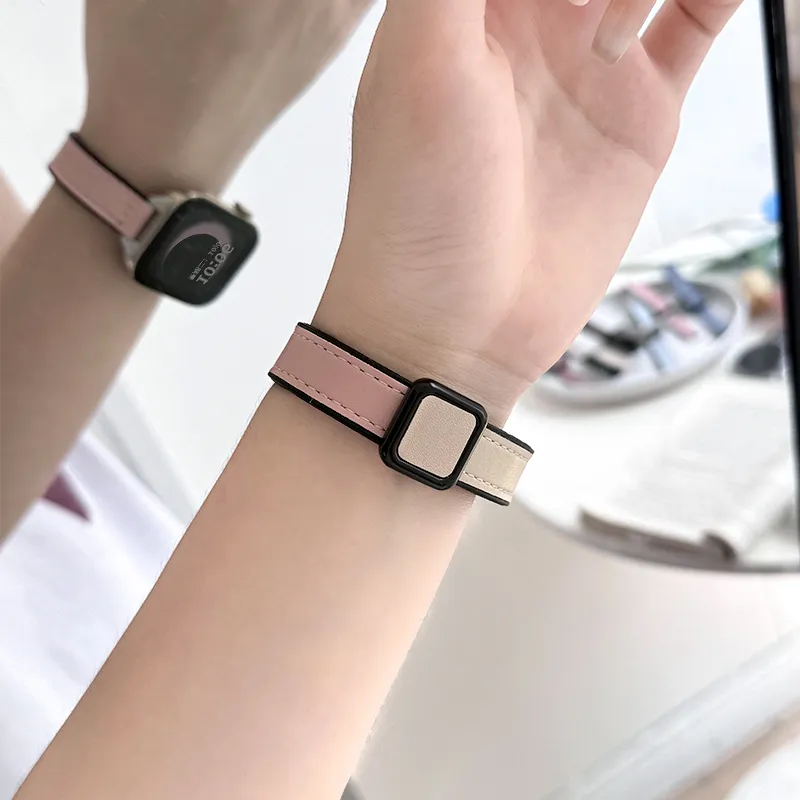 CHENSONG Huawei Compatibility Watch Band Artificial Leather Material-5