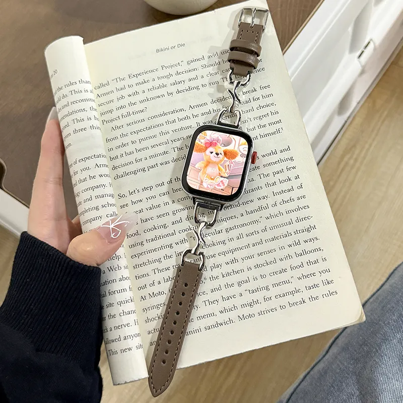 CHENSONG Watch Band Xiaomi Compatibility Leather Material-4