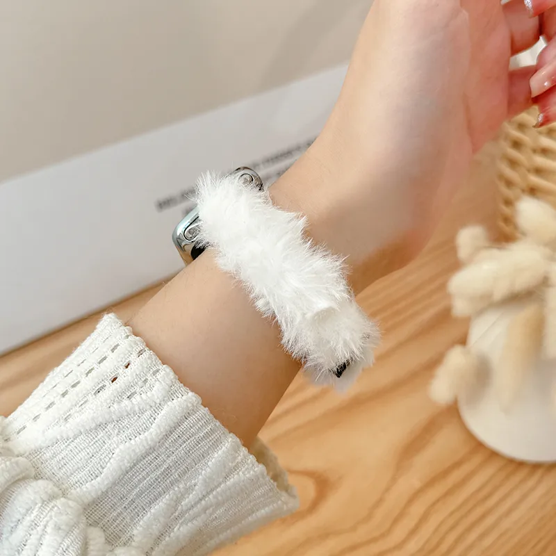 CHENSONG Watch Band Xiaomi Compatibility 13.5 21cm Rabbit Hair Material-1