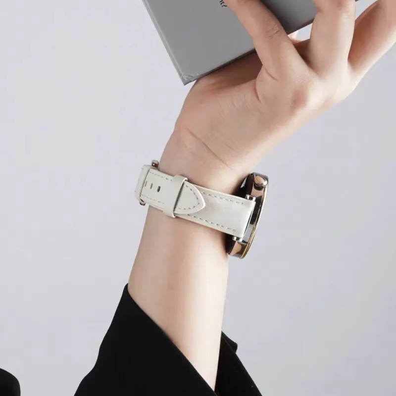 CHENSONG Watch Band OPPO Compatibility 206mm Cowhide Leather Material-1