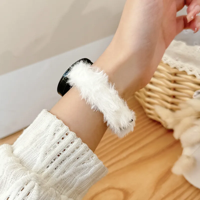 CHENSONG Watch Bands Huawei Compatibility 135~210mm Rabbit Hair Material-1