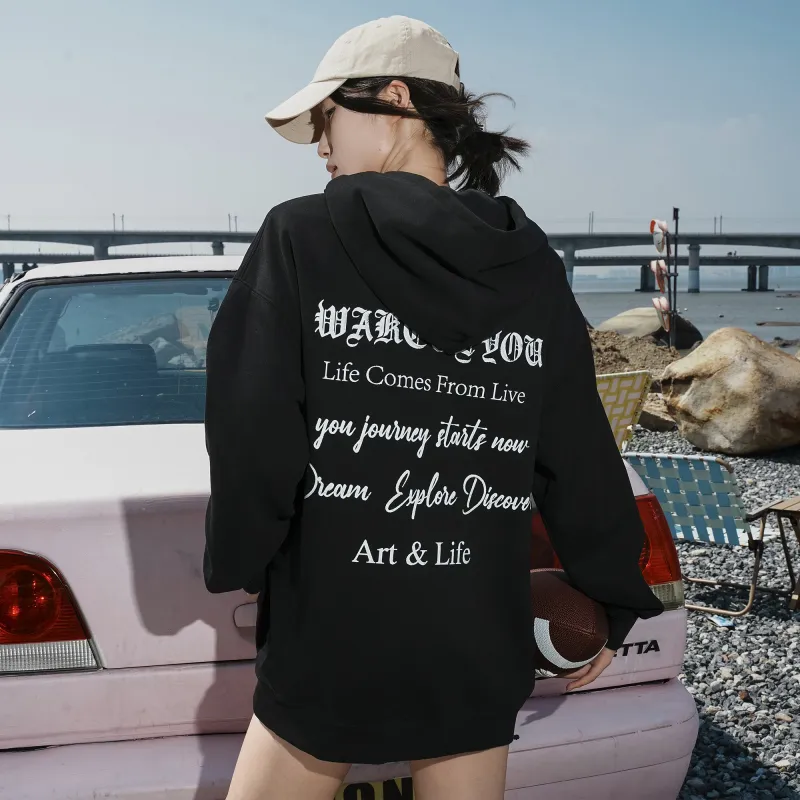 WKPY Fleece Lined Hoodie Unisex Couple's-4