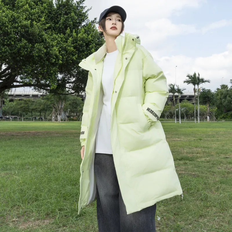 WKPY Long Puffer Jacket Unisex Couple's-2