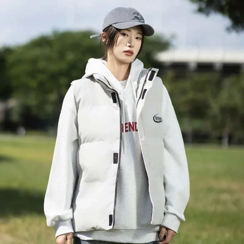 WKPY Vest Unisex Warm Sand White-5