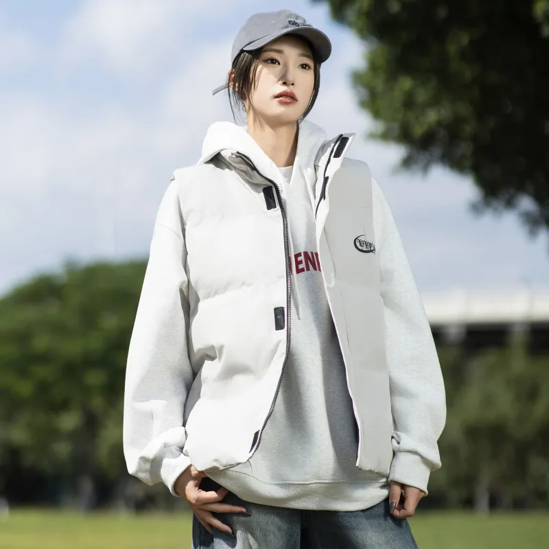 WKPY Vest Unisex Warm Sand White-3