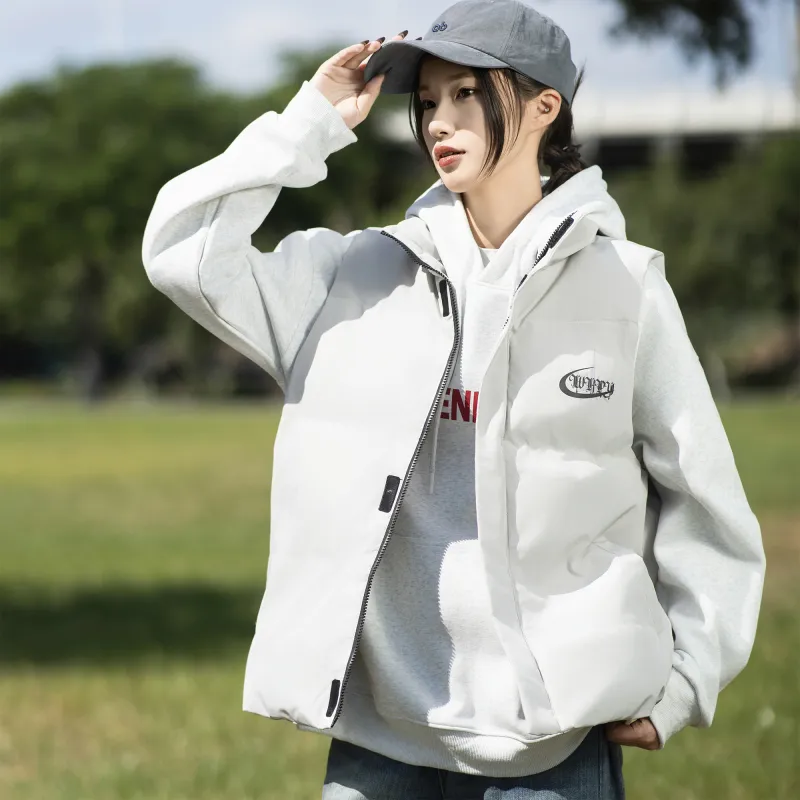 WKPY Vest Unisex Warm Sand White-4