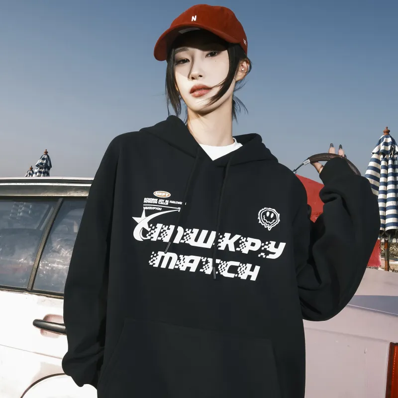 WKPY Fleece Lined Hoodie Unisex Couple's-4