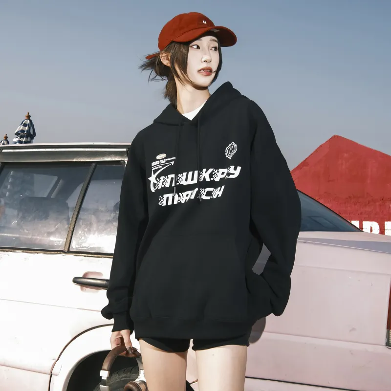 WKPY Fleece Lined Hoodie Unisex Couple's-5
