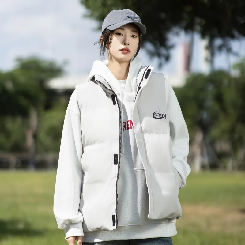 WKPY Vest Unisex Warm Sand White-2