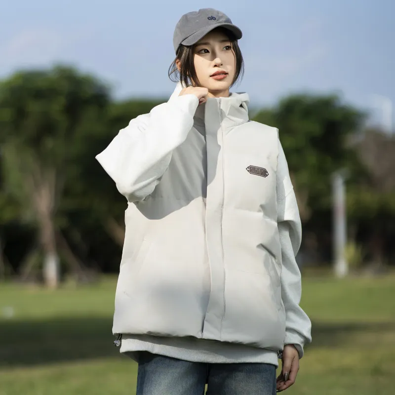 WKPY Vest Unisex Warm Sand White-5