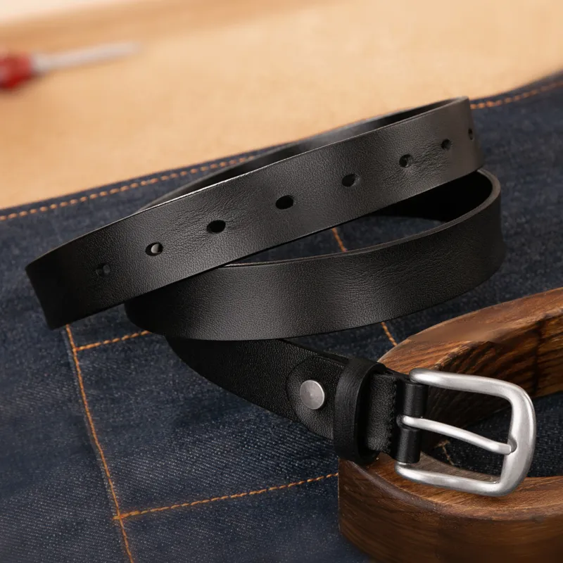 Cows Reign Top Grain Cow Leather Belts Unisex 2.8CM-1