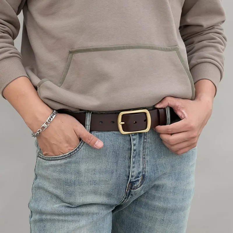 Cows Reign Top Grain Cow Leather Belts Men's Width 3.8cm-1