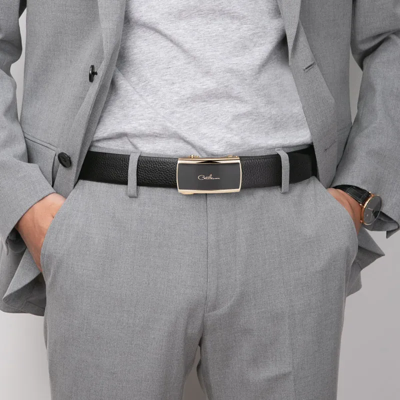 Cows Reign Double Sided Top Grain Cow Leather Leather Belts Men's 3.4CM-5
