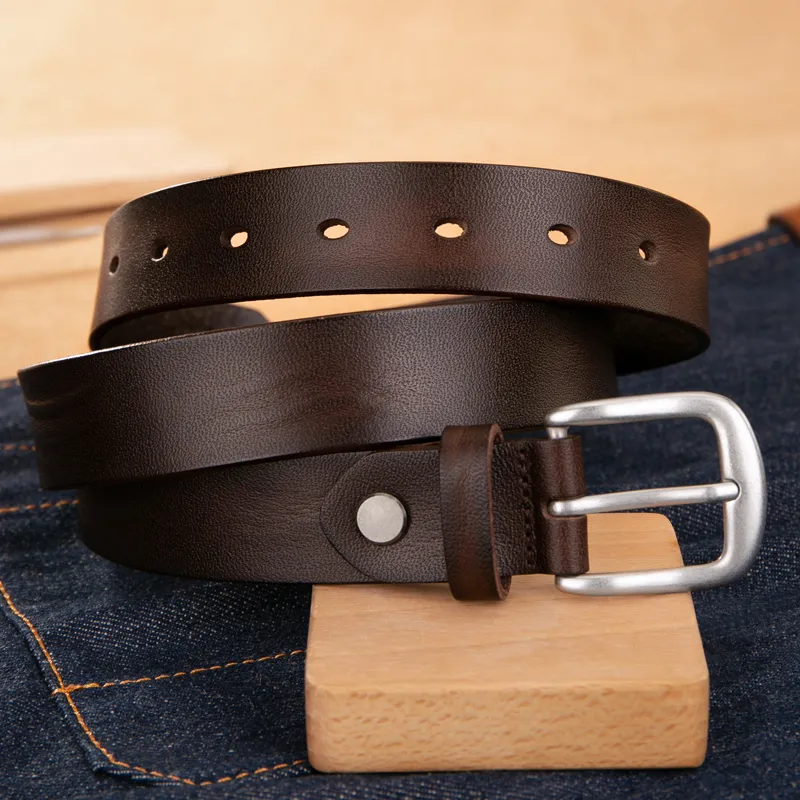 Cows Reign Top Grain Cow Leather Belts Unisex 2.8CM-7