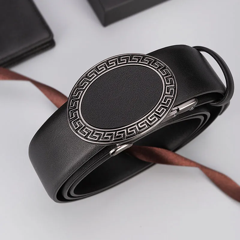 Cows Reign Top Grain Cow Leather Belts Men's Width 3.4cm-1