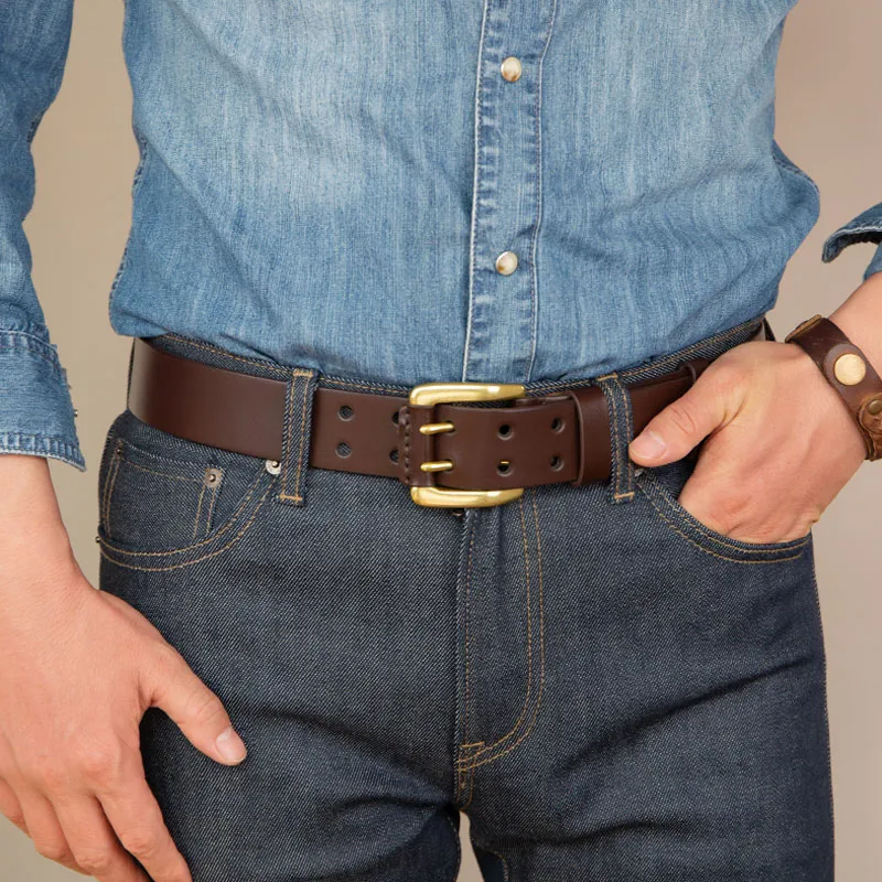 Cows Reign Top Grain Cow Leather Belts Men's 3.7CM-10