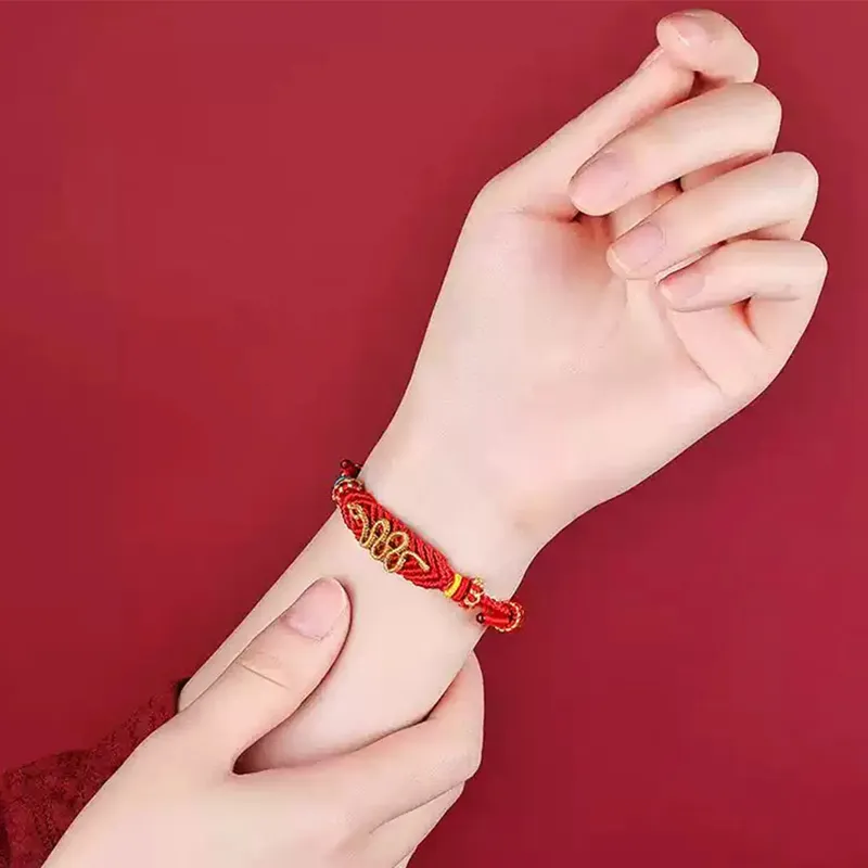 CHOW KING SANG Hand Woven Cord Bracelets Unisex-5