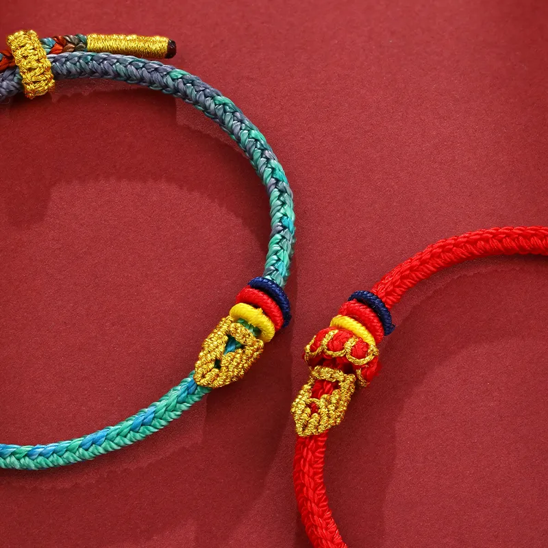 CHOW KING SANG Fabric Bracelets Unisex-2
