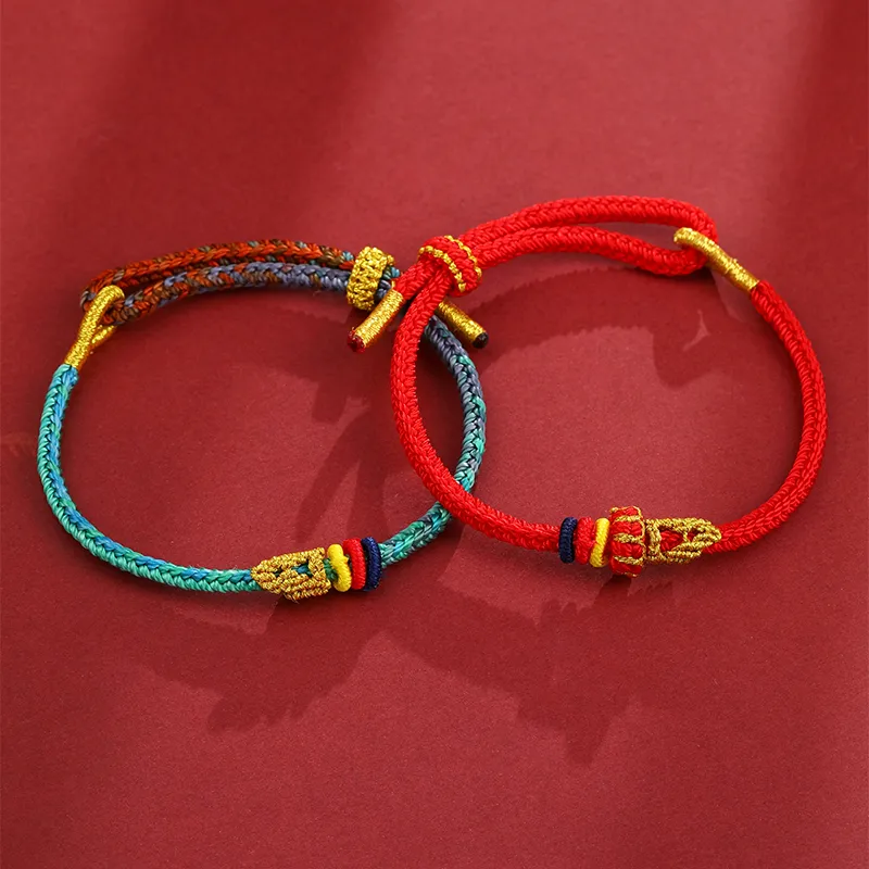 CHOW KING SANG Fabric Bracelets Unisex-1