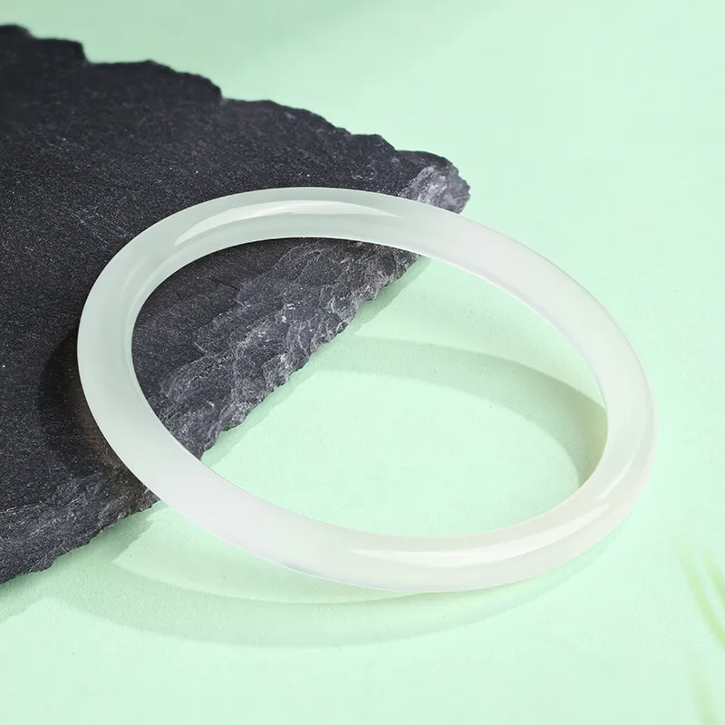 CHOW KING SANG Chalcedony Jade Bangles Women's-3