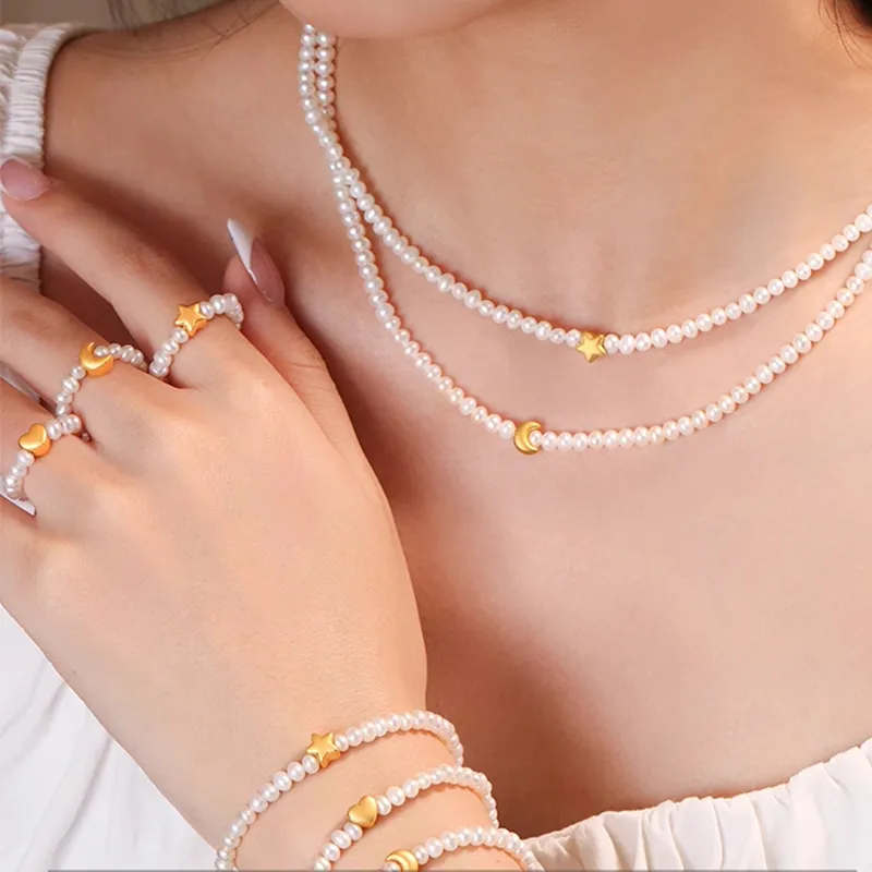 CHOW KING SANG Pearl Rings Women's-3