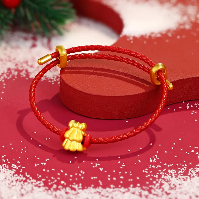 CHOW KING SANG Gold Bracelet Unisex-3