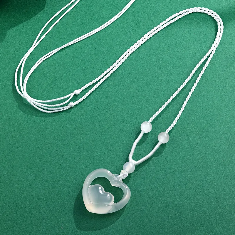 CHOW KING SANG Chalcedony Necklaces Women's-5