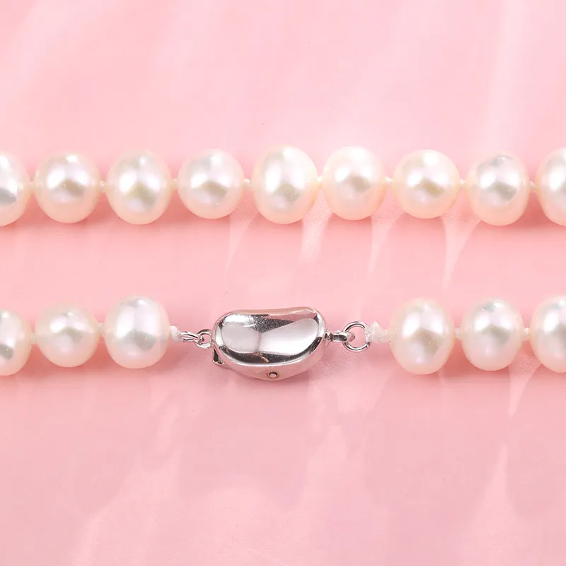 CHOW KING SANG Freshwater Shell Pearl Necklaces Unisex-3