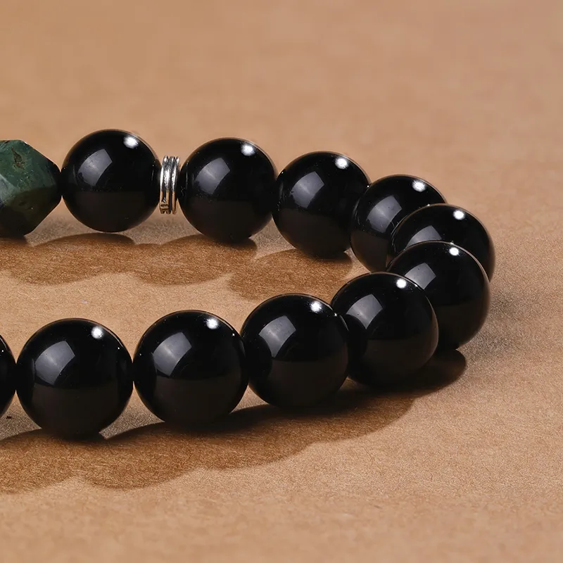 CHOW KING SANG Obsidian Bracelets Unisex-6