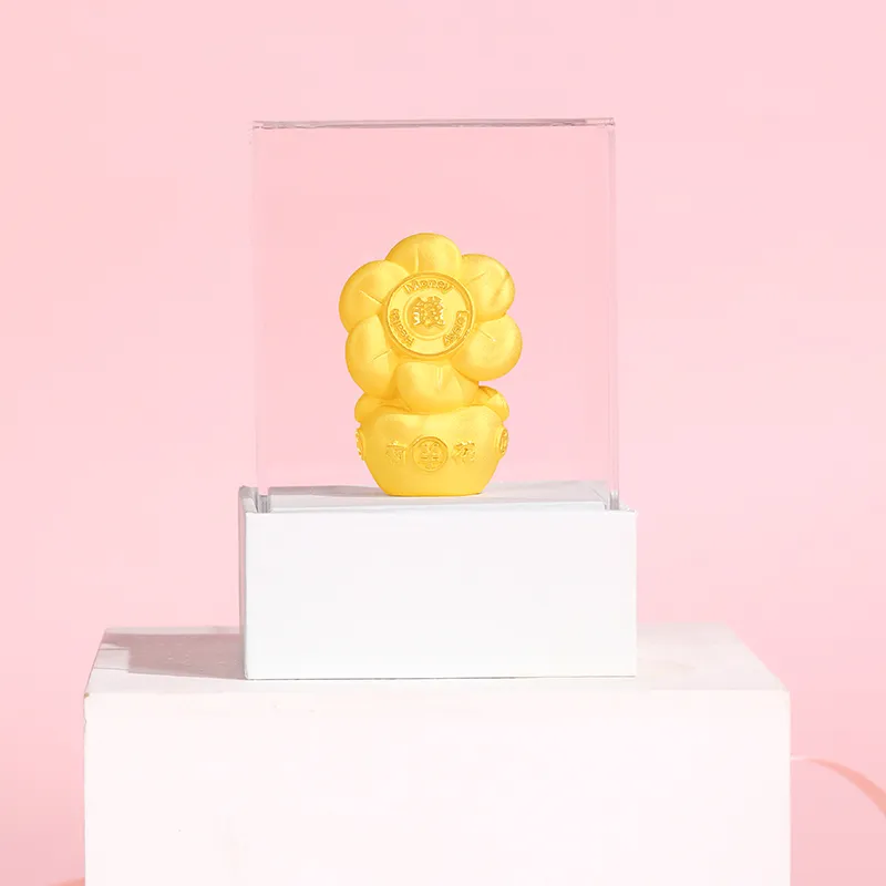 CHOW KING SANG Gold Plated Copper Ornaments Unisex-3