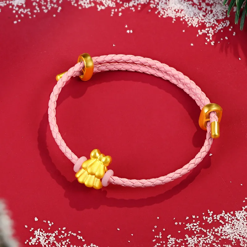 CHOW KING SANG Gold Bracelet Unisex-6