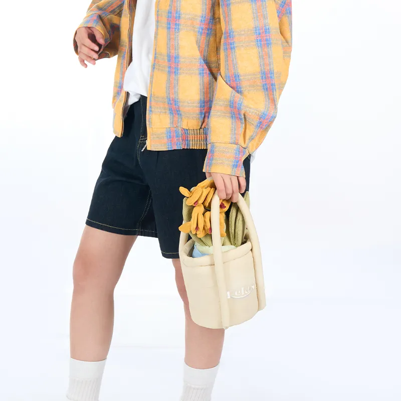 Art Traces Fabric Portable Crossbody Bucket Bag For Girlfriend Shoulder Bag Small Size Unisex Navy Blue/Matte Almond-5