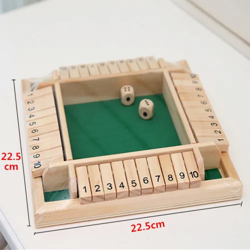 Gollum Wooden Four Sided Numbers Flip Cards Board Games
