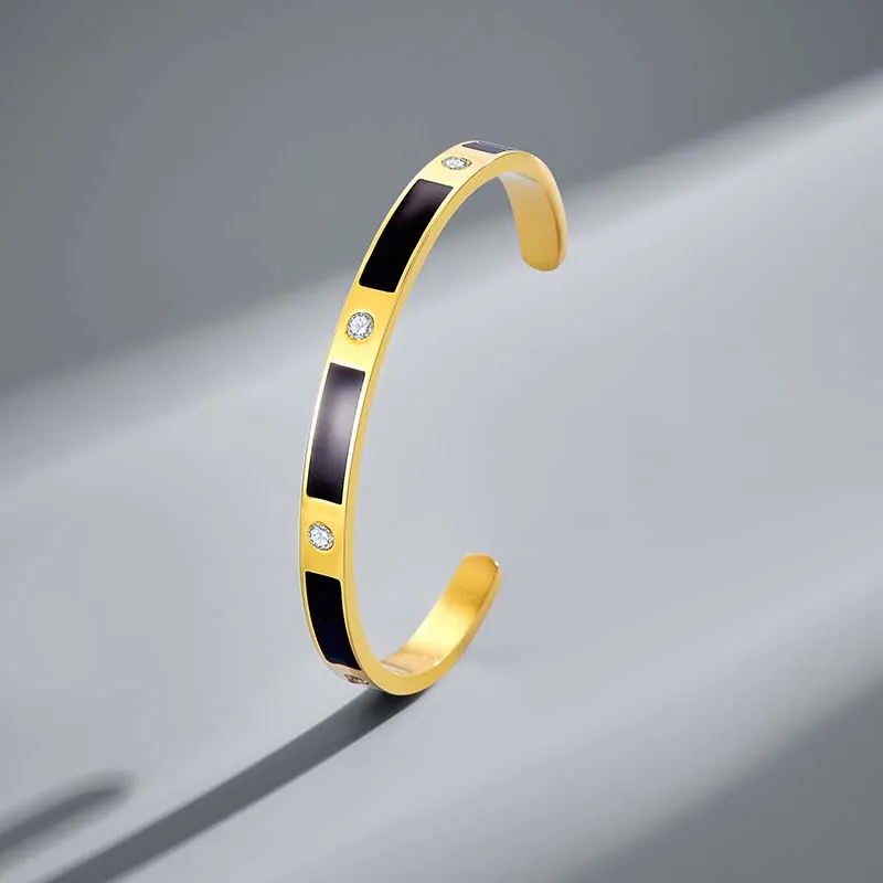 FAIRWHALE Stainless Steel Bangles Women's-10