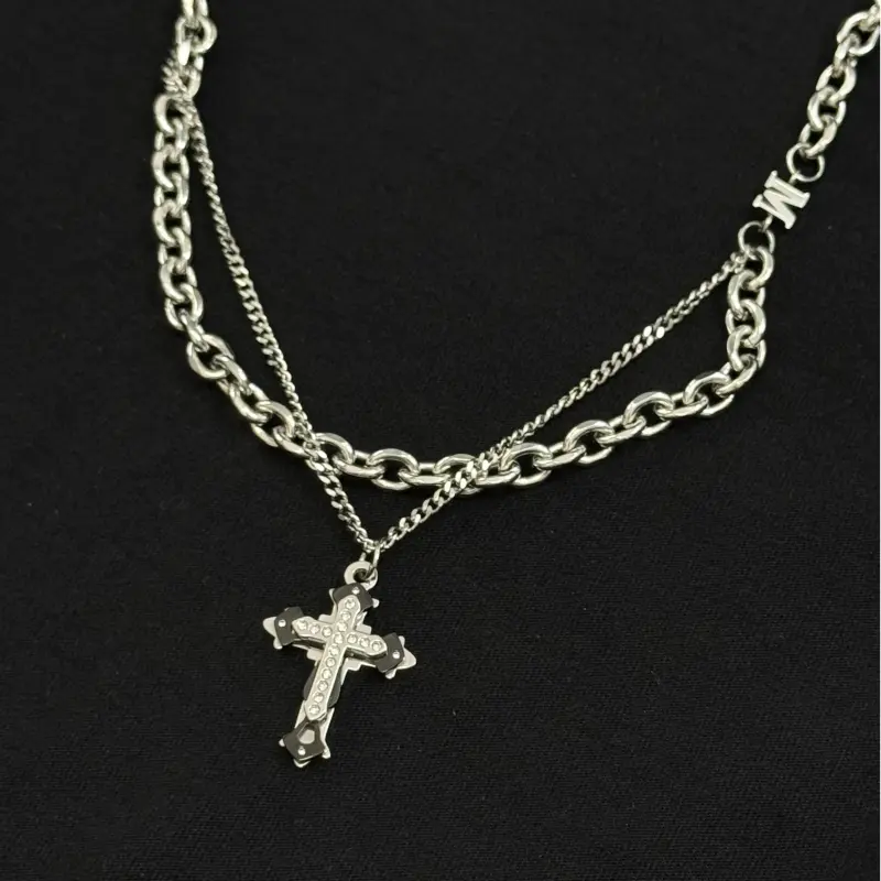 FAIRWHALE Titanium Steel Necklaces Unisex-5