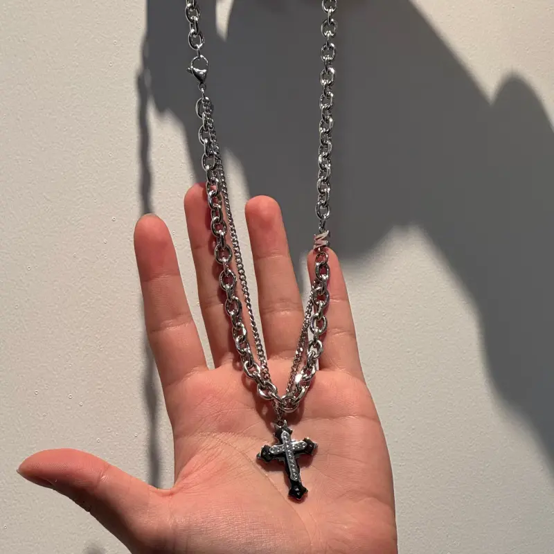 FAIRWHALE Titanium Steel Necklaces Unisex-4