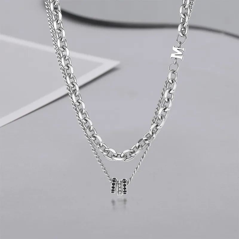 FAIRWHALE Titanium Steel Necklaces Unisex-4