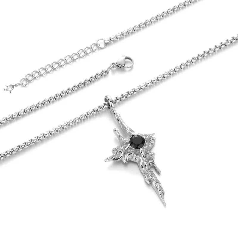 FAIRWHALE Titanium Steel Necklaces Unisex-2
