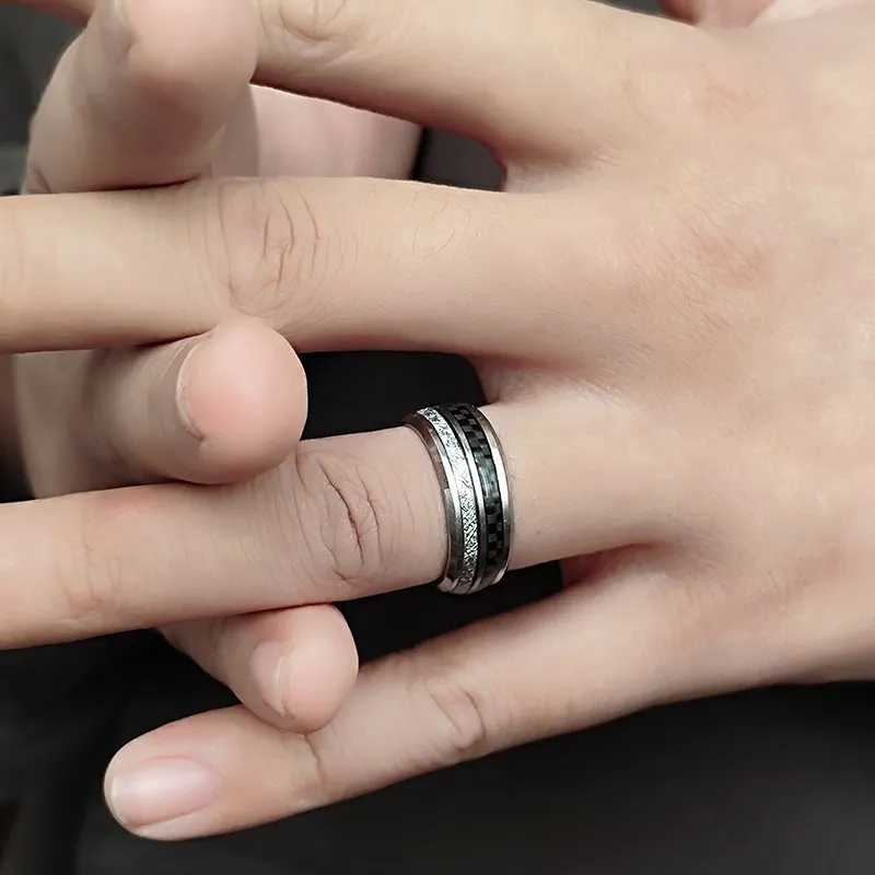 FAIRWHALE Titanium Steel Rings Unisex-4
