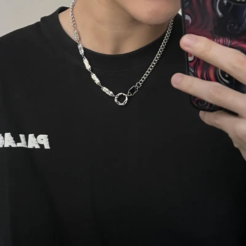 FAIRWHALE Titanium Steel Necklaces Unisex-5