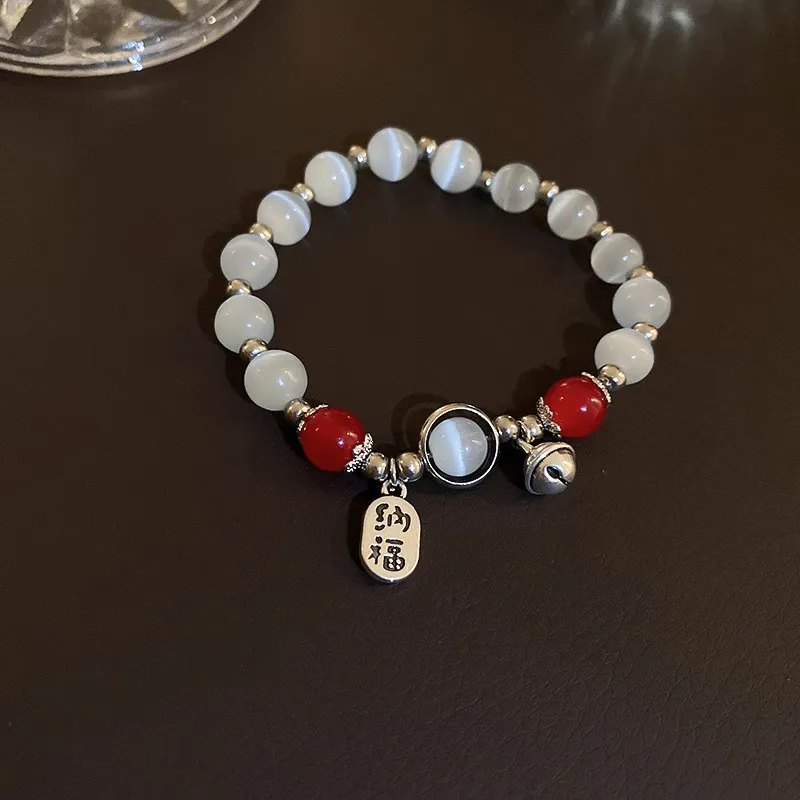 FAIRWHALE Cat's Eye Stone Jade Bracelets Women's-2