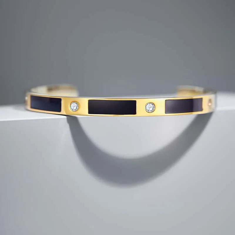 FAIRWHALE Stainless Steel Bangles Women's-11